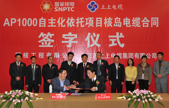 mg冰球突破电缆签下三代核电AP1000首批核岛电缆条约