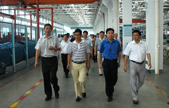 安徽省潜山县党政代表团一行百余人来mg冰球突破集团旅行考察