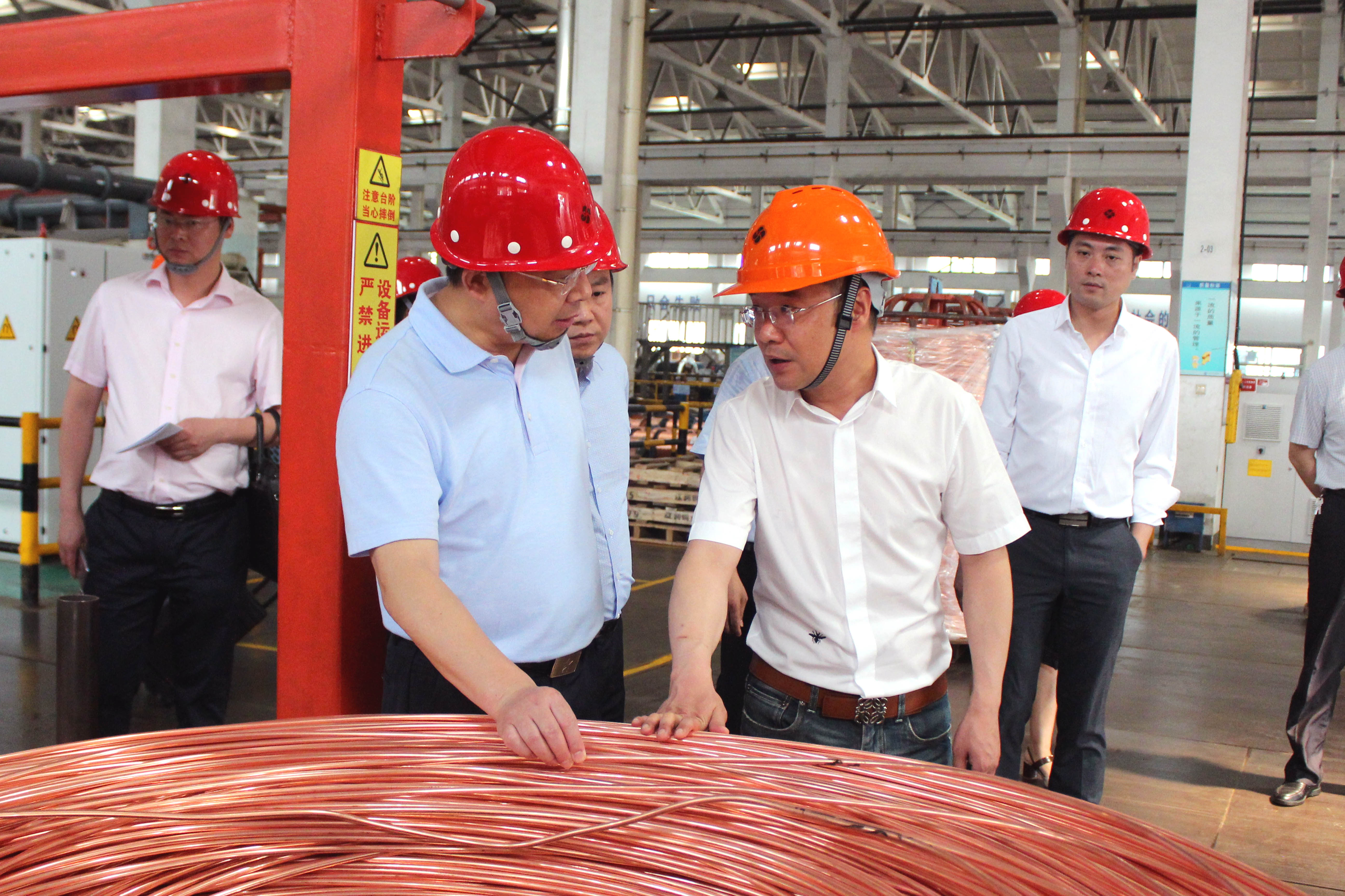 2019年6月10日，，，，四川省广安市岳池县委书记郑鹏程率党政代表团来mg冰球突破电缆旅行考察