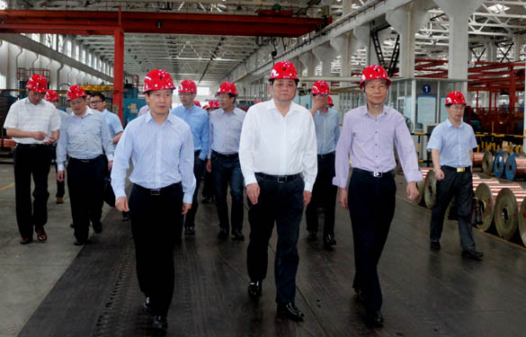 常州市委常委、常务副市长韩九云来mg冰球突破电缆调研