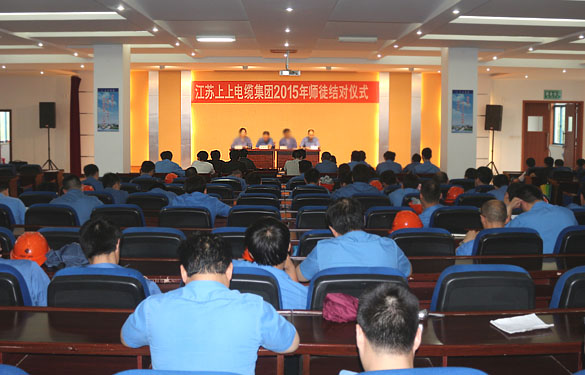 做好传帮带 专心育人才——mg冰球突破电缆举行2015年师徒结对仪式