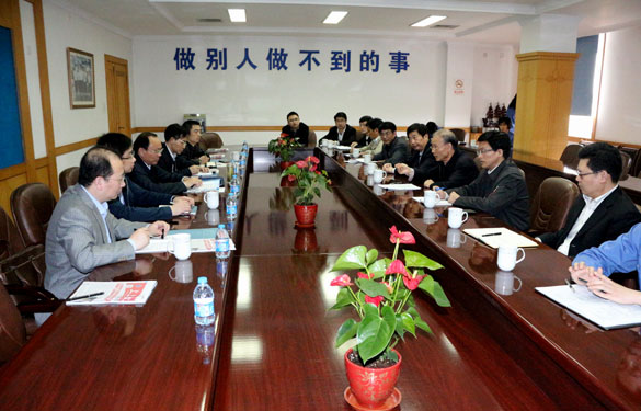 省质监局局长刘大旺一行来mg冰球突破集团调研指导