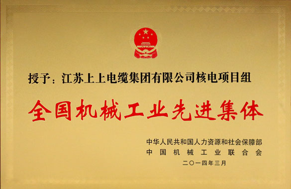 mg冰球突破集团手艺中心核电项目组荣获“天下机械工业先进整体”称呼