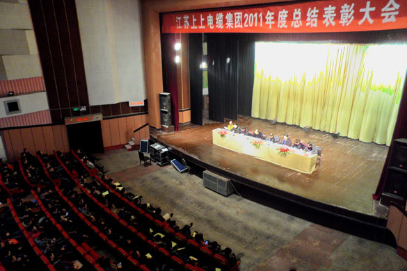 mg冰球突破盛大召开2011年度总结表扬大会