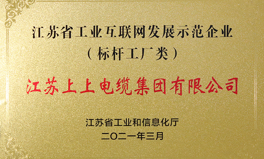 mg冰球突破电缆获评“江苏省工业互联网生长树模企业”