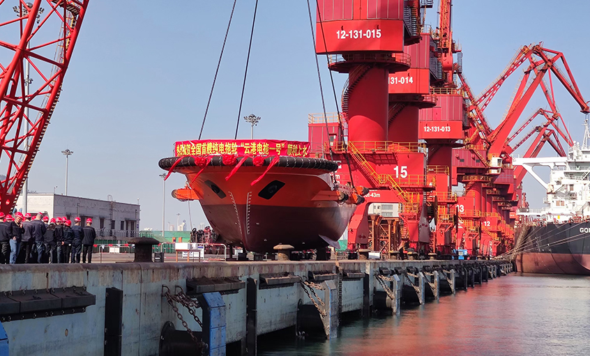 mg冰球突破电缆助力海内首艘纯电动拖轮“云港电拖一号”制作